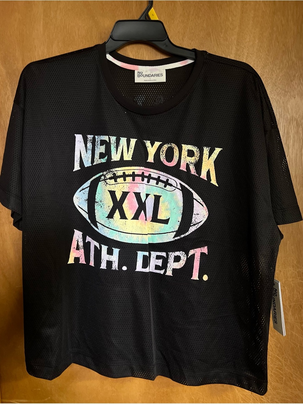 No Boundaries ' Black 'New York XXL' Graphic Athletic Mesh Tee - Picture 2 of 5
